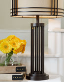 Hanswell - Dark Brown - Metal Table Lamp (1/cn)-Washburn's Home Furnishings