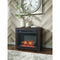 Harlinton - Black - Fireplace Mantel w/FRPL Insert-Washburn's Home Furnishings