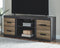 Harlinton - Warm Gray - Lg Tv Stand W/fireplace Option-Washburn's Home Furnishings