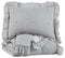 Hartlen - Gray/white - Full Comforter Set-Washburn's Home Furnishings
