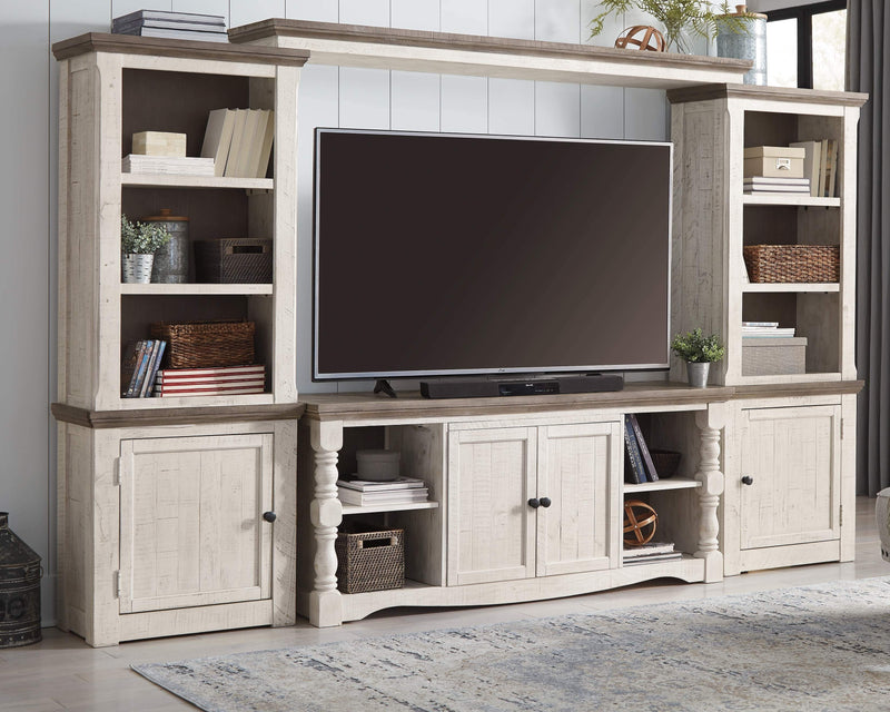 Havalance - Two-tone - 4 Pc. - Entertainment Center - 67" Tv Stand-Washburn's Home Furnishings