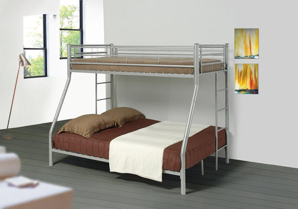 Hayward Twin Over Full Bunk Bed - Silver-Washburn's Home Furnishings