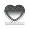 Heart Shape Table Mirror - Gray-Washburn's Home Furnishings