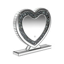 Heart Shape Table Mirror - Gray-Washburn's Home Furnishings