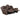 Hemer Motion Collection - Power 2 Loveseat - Chocolate-Washburn's Home Furnishings