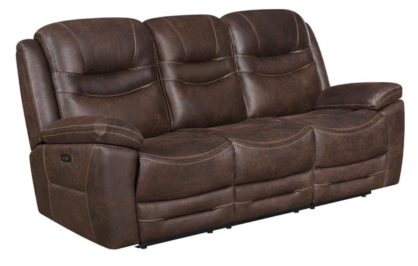 Hemer Motion Collection - Power 2 Sofa - Chocolate-Washburn's Home Furnishings