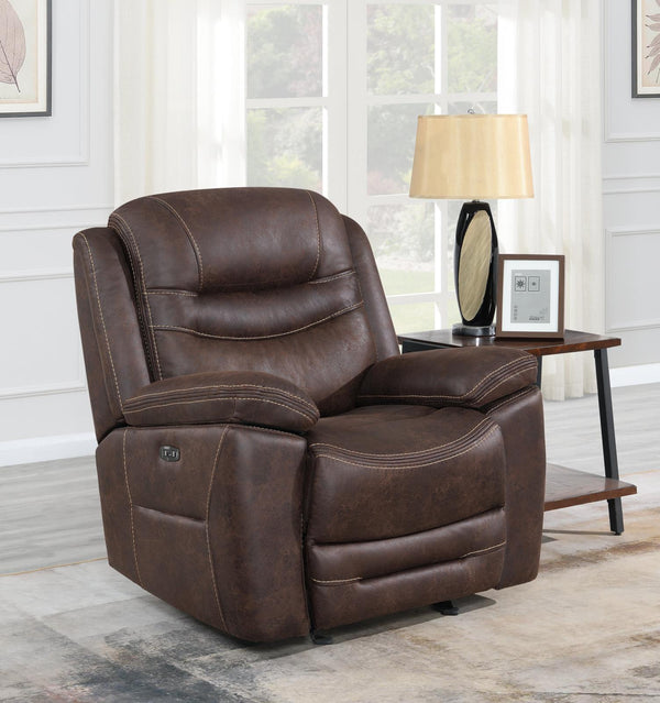 Hemer - Power Recliner - Brown-Washburn's Home Furnishings