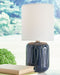 Hengrove - Navy - Ceramic Table Lamp (1/cn)-Washburn's Home Furnishings