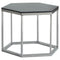 Hexagon - Glass Top Accent Table - Black-Washburn's Home Furnishings