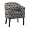 Hexagon - Patterned Accent Chair - Gray-Washburn's Home Furnishings