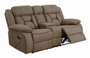 Higgins Motion Collection - Motion Loveseat - Tan-Washburn's Home Furnishings