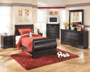 Huey - Black - Six Drawer Dresser-Washburn's Home Furnishings
