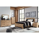 Hyanna - Tan - King Panel Bed-Washburn's Home Furnishings