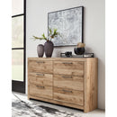 Hyanna - Tan - Six Drawer Dresser-Washburn's Home Furnishings