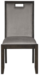 Hyndell - Gray/dark Brown - Dining Chair (set Of 2)-Washburn's Home Furnishings
