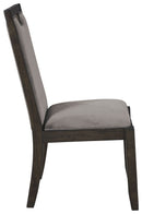 Hyndell - Gray/dark Brown - Dining Chair (set Of 2)-Washburn's Home Furnishings