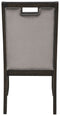 Hyndell - Gray/dark Brown - Dining Uph Side Chair (2/cn)-Washburn's Home Furnishings