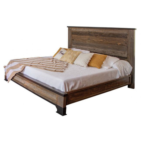 IFD Antique Gray Bedframe in Queen-Washburn's Home Furnishings