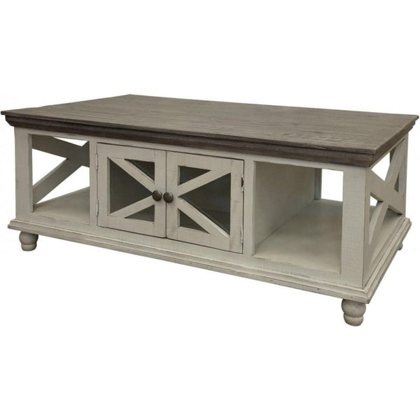 IFD Florence Ivory Cocktail Table-Washburn's Home Furnishings
