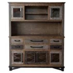 IFD Loft Brown Buffet & Hutch-Washburn's Home Furnishings