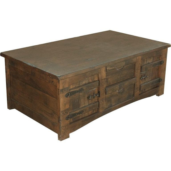 IFD Cocktail Table with 4 Drawers & 4 Doors-Washburn's Home Furnishings