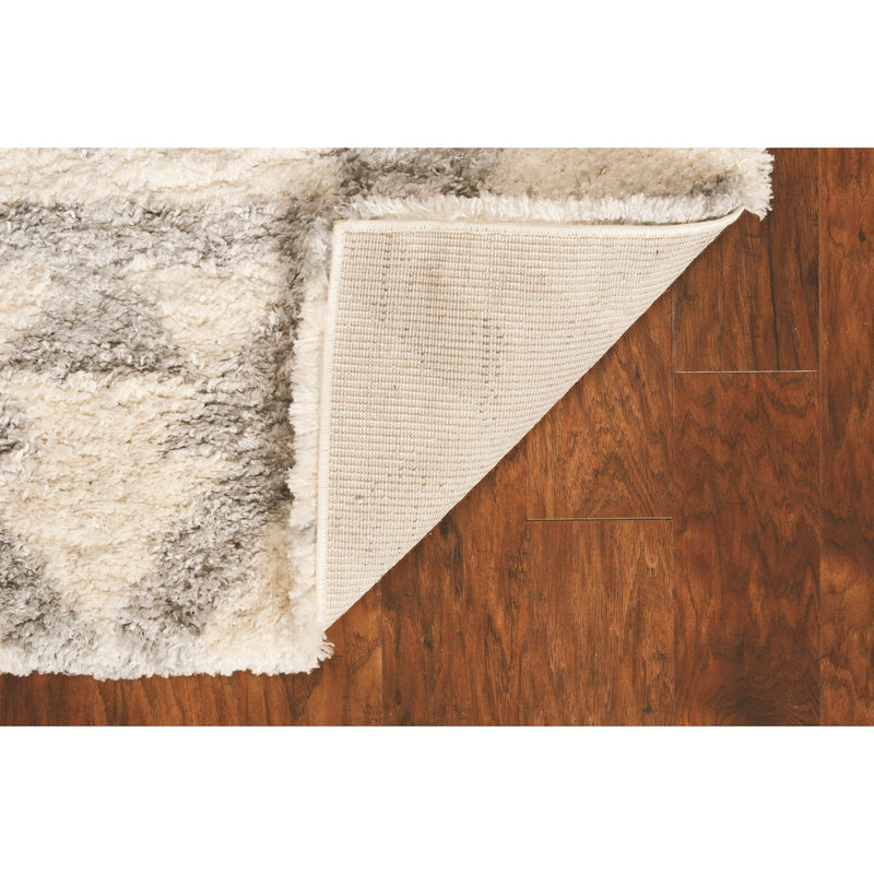 Ivory/Grey Southern 5'3"x7'7" Shag Rug-Washburn's Home Furnishings