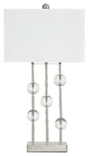 Jaala - Pearl Silver Finish - Metal Lamp (1/cn)-Washburn's Home Furnishings