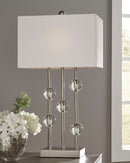 Jaala - Pearl Silver Finish - Metal Lamp (1/cn)-Washburn's Home Furnishings