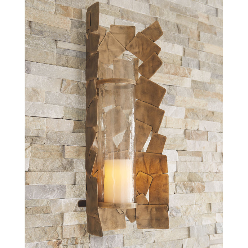 Jailene - Antique Gold - Wall Sconce-Washburn's Home Furnishings