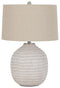 Jamon - Beige - Ceramic Table Lamp (1/cn)-Washburn's Home Furnishings