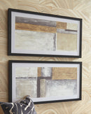 Jaxley - Light Brown - Wall Art Set (2/cn)-Washburn's Home Furnishings