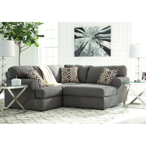 Jayceon - Steel - Left Arm Facing Sofa 2 Pc Sectional-Washburn's Home Furnishings