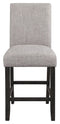 Jeanette - Gray/dark Brown - Upholstered Barstool (2/cn)-Washburn's Home Furnishings