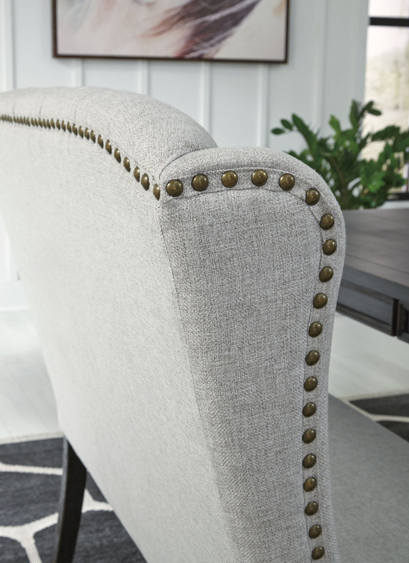 Jeanette - Linen - Upholstered Bench-Washburn's Home Furnishings