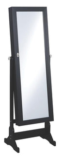 Jewelry - Cheval Mirror - Black-Washburn's Home Furnishings