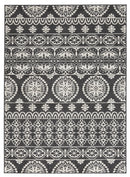 Jicarilla - Black/cream/gray - Large Rug-Washburn's Home Furnishings