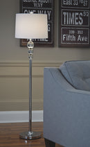 Joaquin - Clear/chrome Finish - Crystal Floor Lamp (1/cn)-Washburn's Home Furnishings