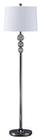 Joaquin - Clear/chrome Finish - Crystal Floor Lamp (1/cn)-Washburn's Home Furnishings