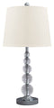 Joaquin - Clear/silver Finish - Crystal Table Lamp (2/cn)-Washburn's Home Furnishings