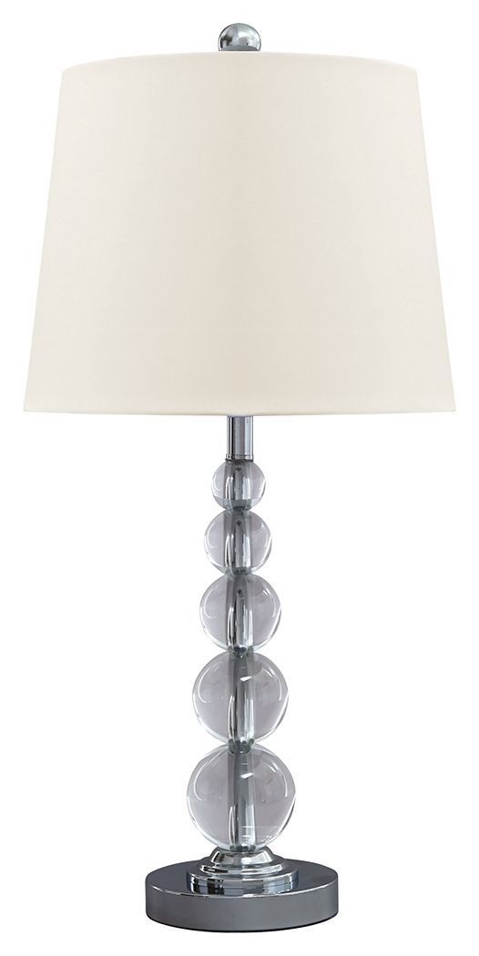 Joaquin - Clear/silver Finish - Crystal Table Lamp (2/cn)-Washburn's Home Furnishings