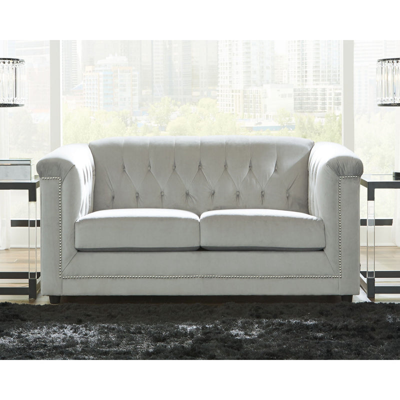 Josanna - Gray - Loveseat-Washburn's Home Furnishings