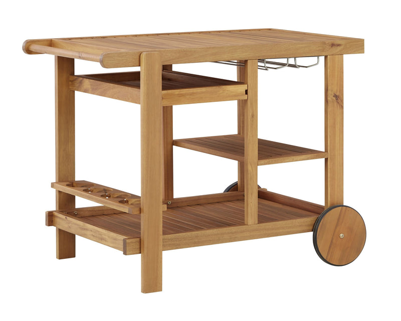 Kailani - Light Brown - Serving Cart-Washburn's Home Furnishings