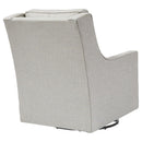 Kambria - Frost - Swivel Glider Accent Chair-Washburn's Home Furnishings