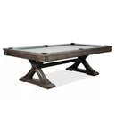 Kariba 8' Pool Table in Charcoal Brown-Washburn's Home Furnishings