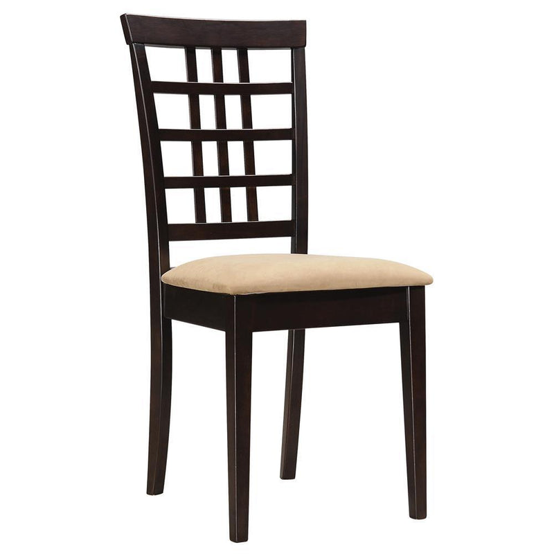 Kelso - Lattice Back Dining Chair - Brown-Washburn's Home Furnishings