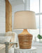 Kerrus - Brown - Rattan Table Lamp (1/cn)-Washburn's Home Furnishings