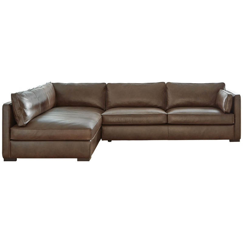 Kiessel - Chocolate - Left Arm Facing Chaise 2 Pc Sectional-Washburn's Home Furnishings