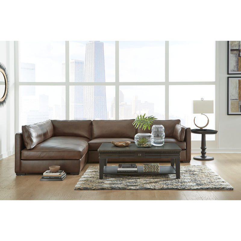 Kiessel - Chocolate - Left Arm Facing Chaise 2 Pc Sectional-Washburn's Home Furnishings