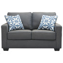 Kiessel - Steel - Loveseat-Washburn's Home Furnishings