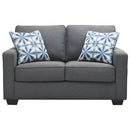 Kiessel - Steel - Loveseat-Washburn's Home Furnishings